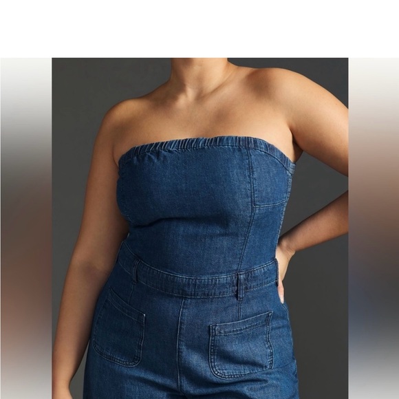 Pilcro Skipper Strapless Wide Leg Jumpsuit - Picture 3 of 3